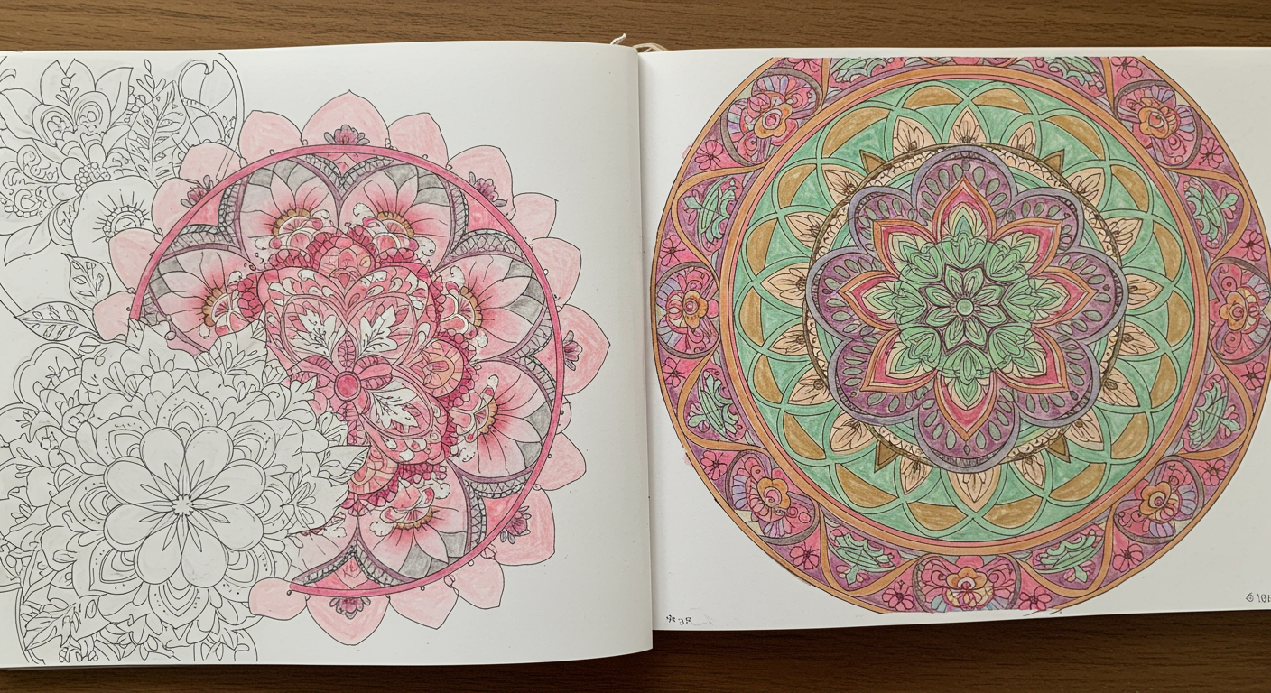Floral Designs Coloring for Emotional Expression