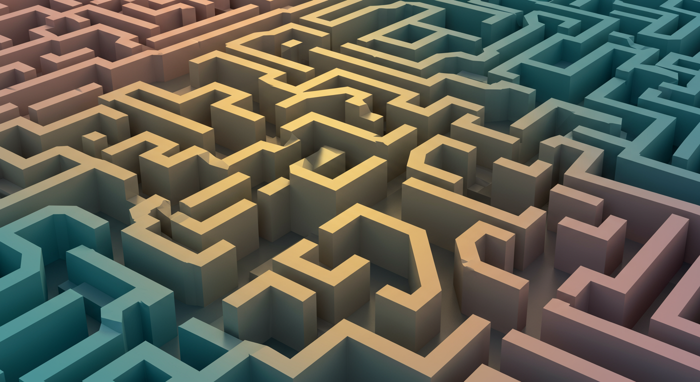 Abstract Art Maze Designs