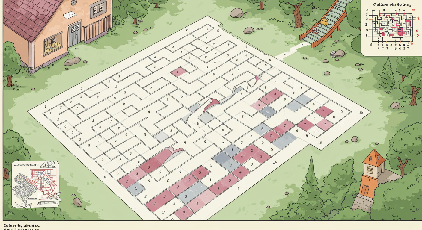 Color-by-Number Mazes